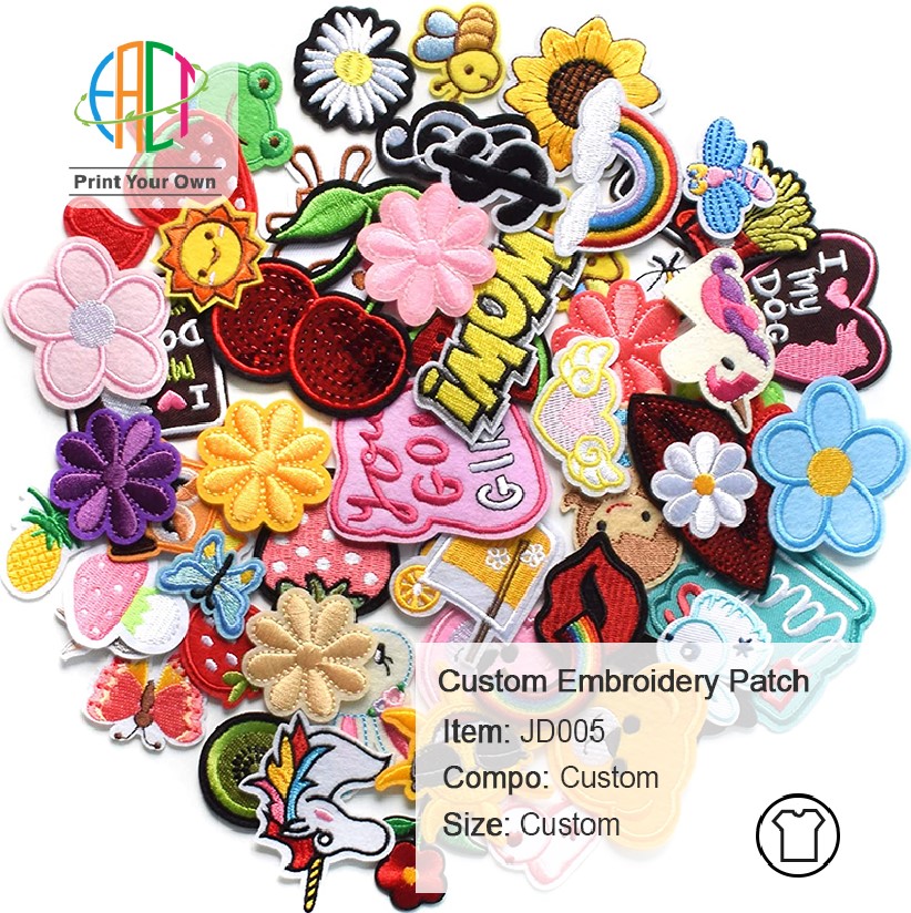 Custom Embroidery Patch for Clothing Sewing Accessories China Factory